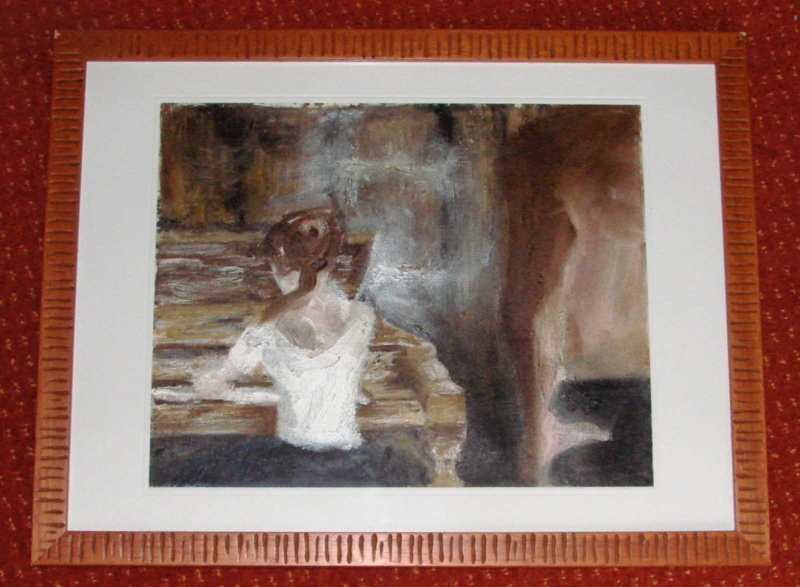 Original artwork titled Piano Watcher by Kris Oliver