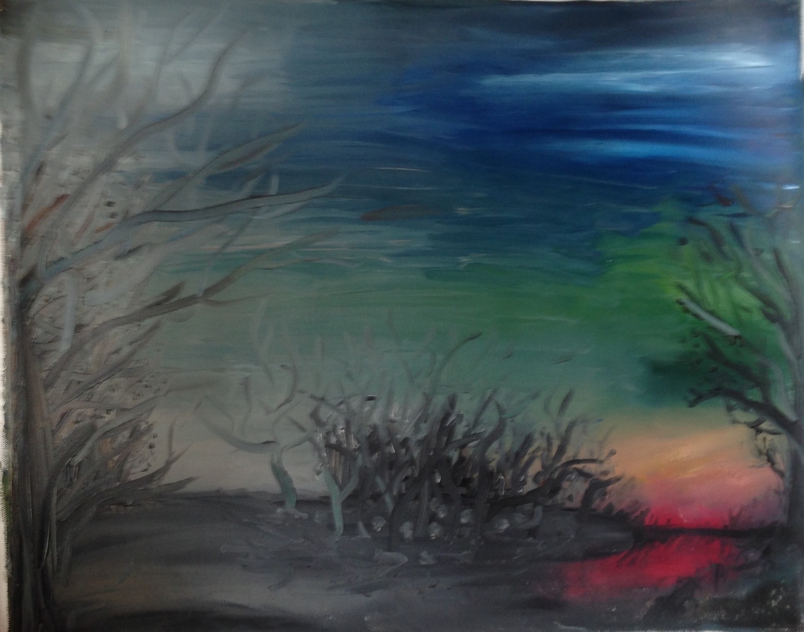 Original artwork titled When winter meets day by Kris Oliver