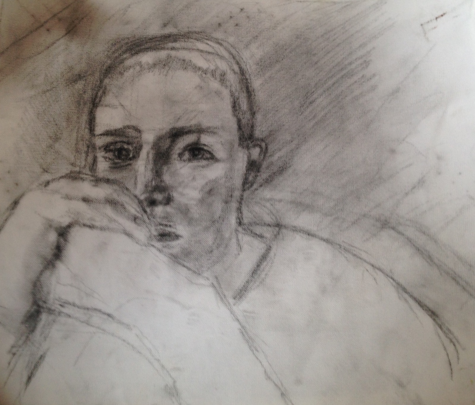 Original artwork titled portrait of a younger self by Kris Oliver