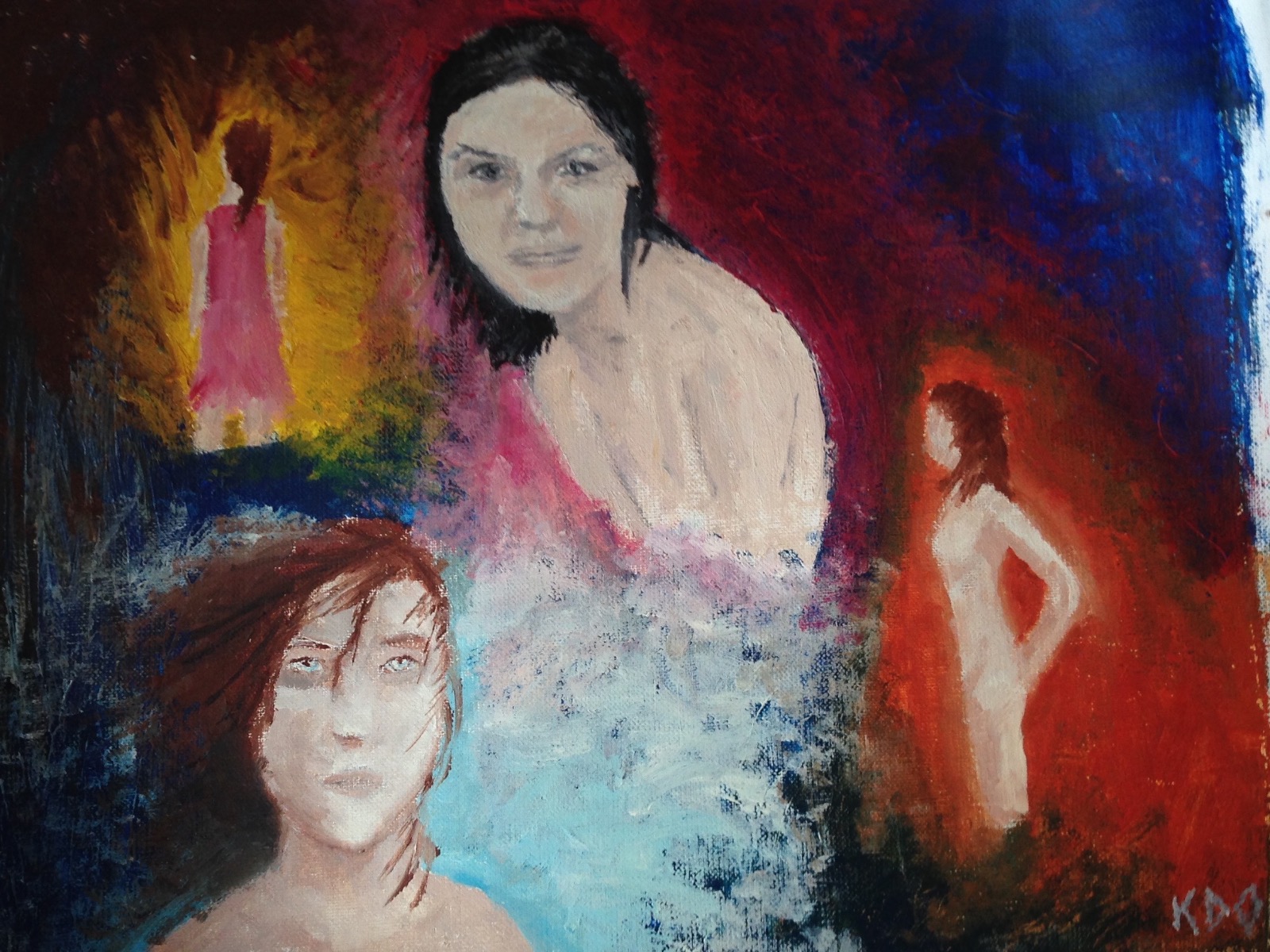 Original artwork titled Study in colours by Kris Oliver