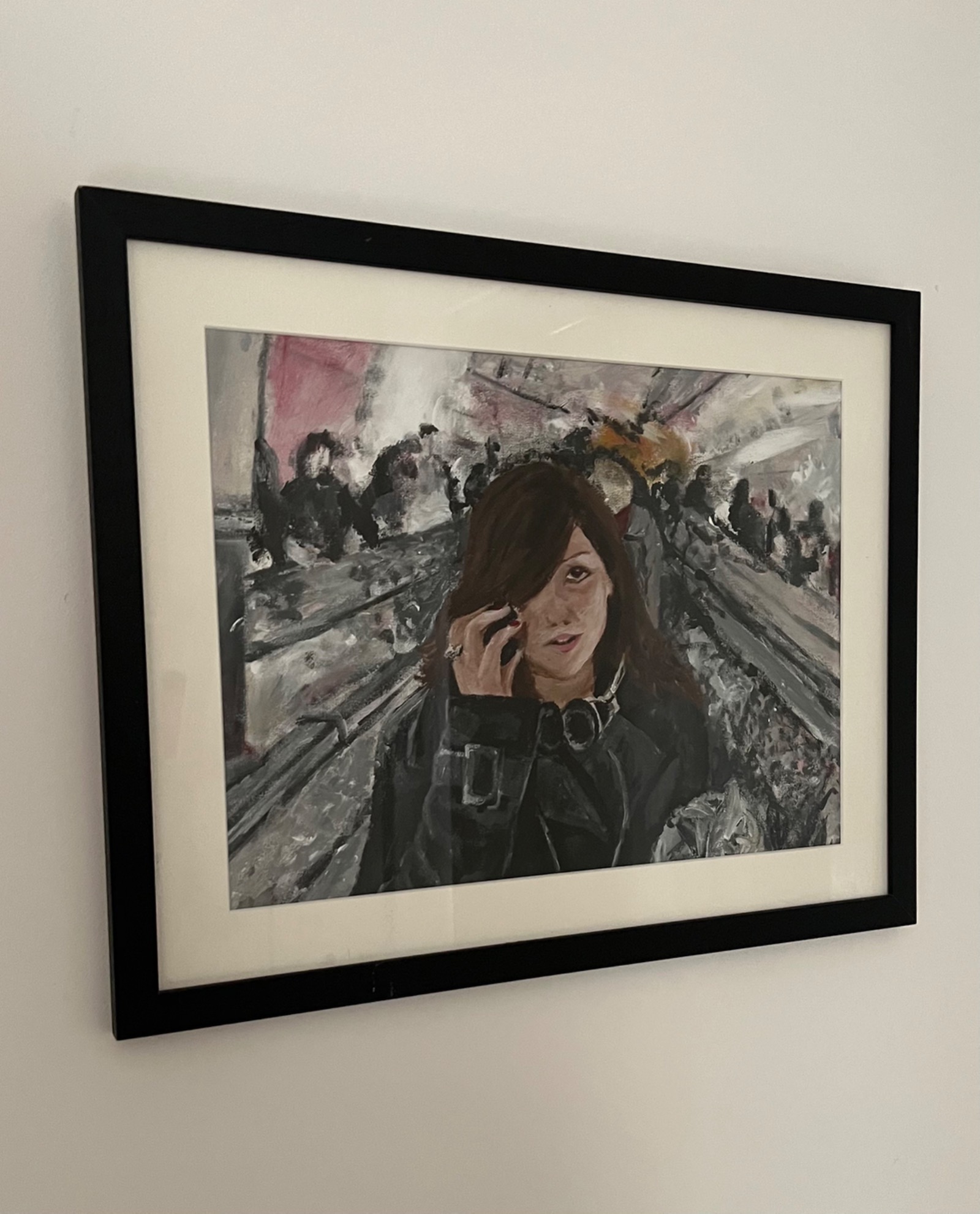 Original artwork titled Metro Girl by Kris Oliver